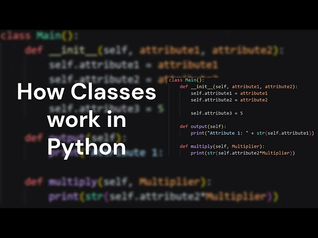 How Classes work in Python