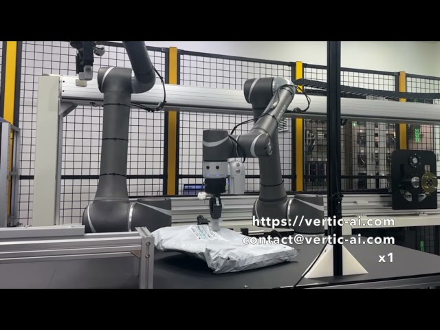 Learning-based robot material handing for sorting process in logistics