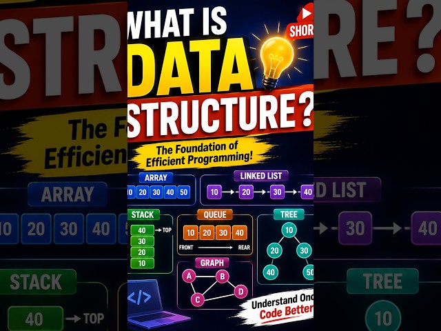 What is Data Structure DSA BCA BTECH #shorts