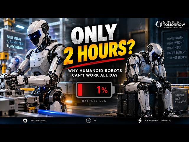 Why Humanoid Robots Can’t Work All Day