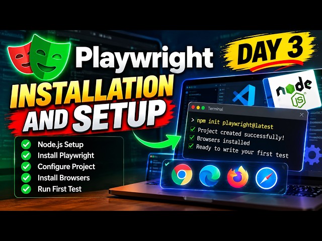 Day-3 | Playwright Installation & Setup in Hindi