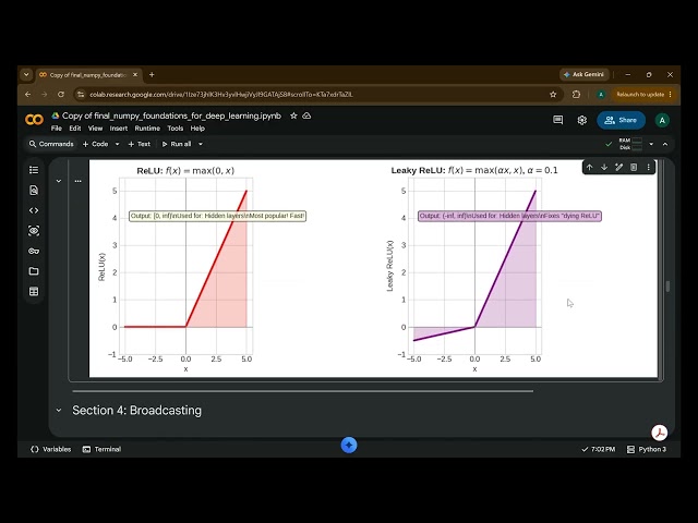 Introduction to NumPy for Deep Learning — AI/ML Fundamentals (Colab Walkthrough)