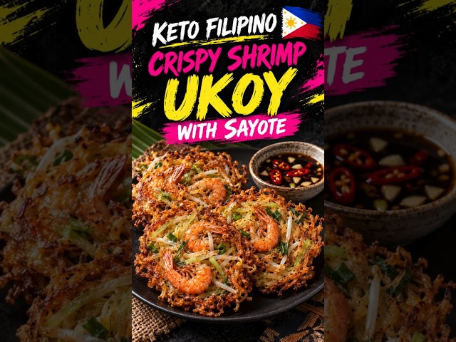 How To Make Filipino Crispy Shrimp Ukoy with Sayote 🇵🇭 Keto Okoy Recipe 🍤