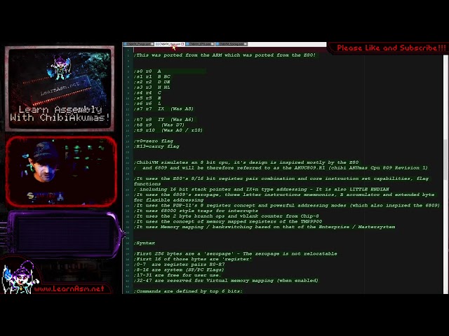 SH2 Lesson ChibiVM1 - The Virtual machine Core Routine