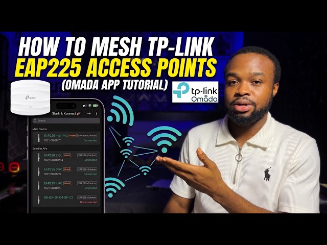 How to Mesh TP-Link EAP225 Access Points (Omada App Tutorial)