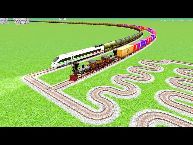 HIGH SPEED ICE STEAM ENGINE CROSSING SNAKE CIRCLE UTRUN TRACK Train Simulator