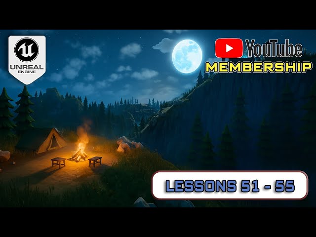 ⭐Members only⭐ Lesson 51 - 55 - Unreal Engine 5 Stylized Night Environment