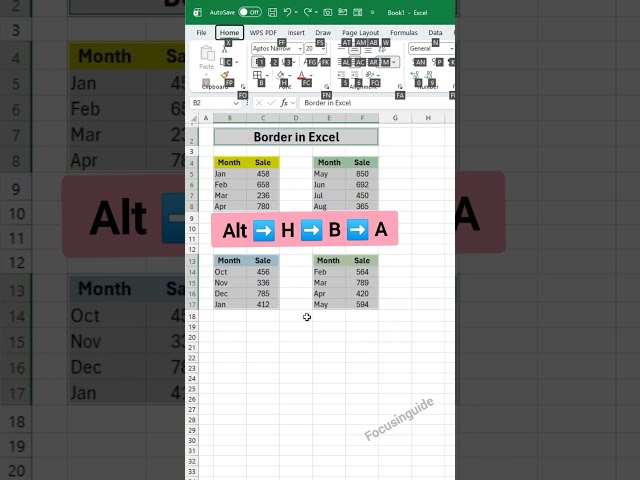 How to Add Borders in Excel Like a Pro! ⚡📊 | Excel Tips & Tric