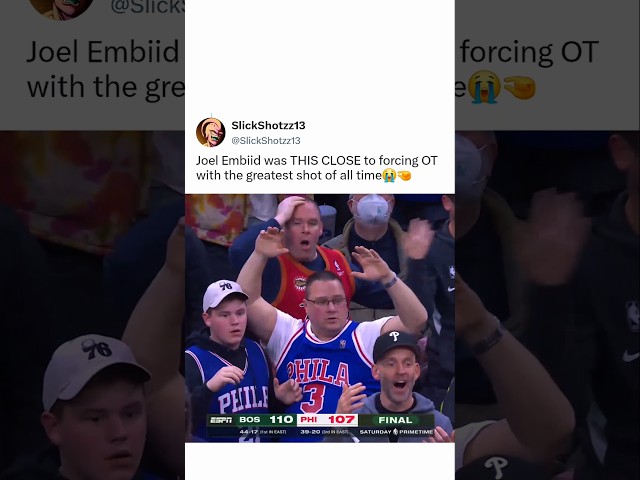 Embiid almost pulled off the IMPOSSIBLE😭