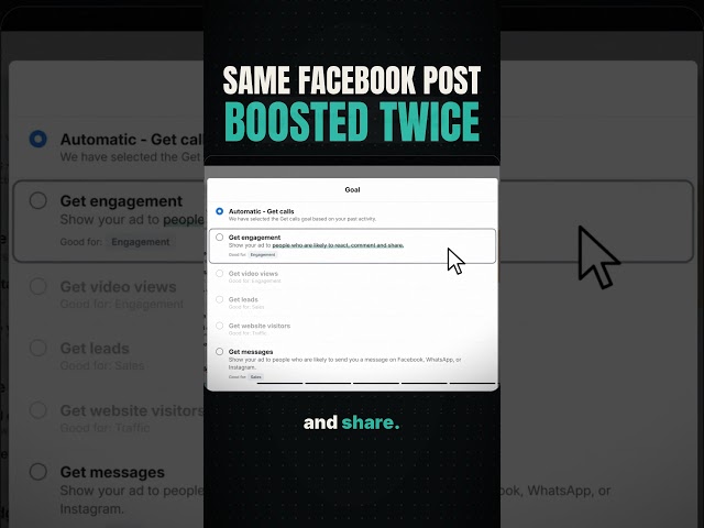 Same Facebook Post, Boosted Twice: The Smaller Boost Won #facebookboost