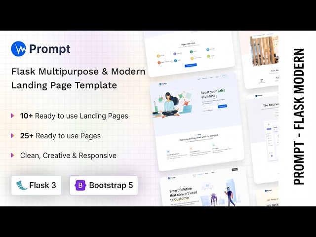 Inside Look: Prompt Flask Landing Page Template