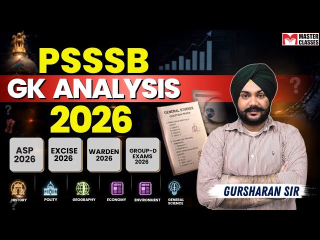 PSSSB 2026 GK Analysis by Gursharan SIr | Call 8054400797 7707800072
