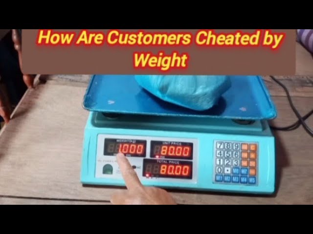 How Are Customers Cheated by Weight Machines?