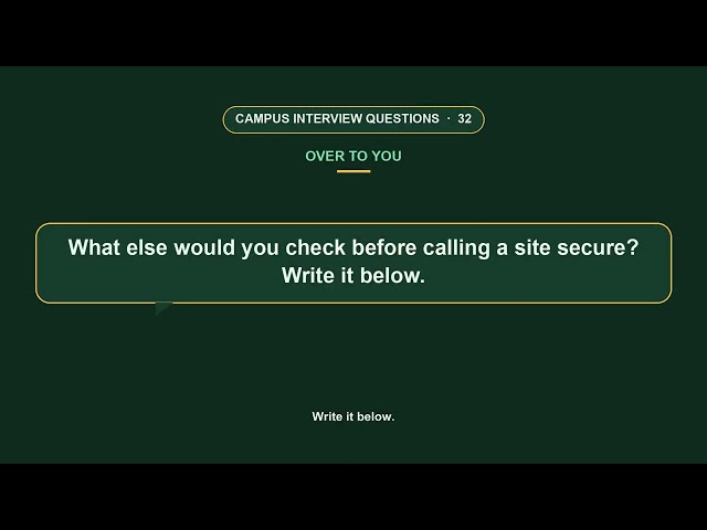 Campus Placement Interview Questions - Full Session 4