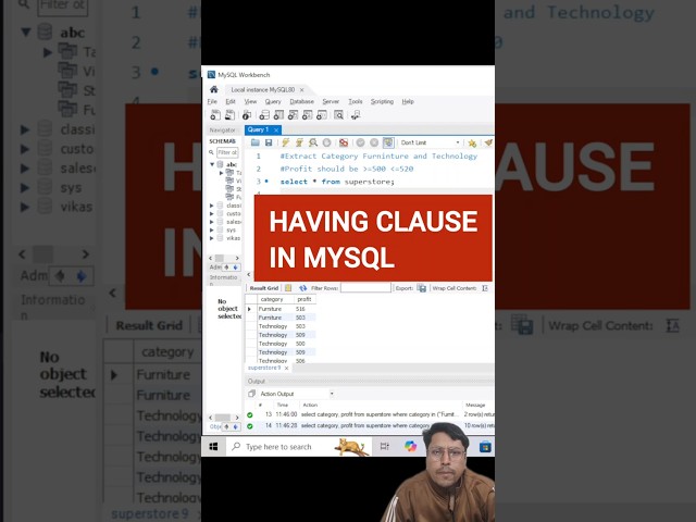 MySQL HAVING Clause Explained in 1 Minute! 🔥 | SQL Tutorial for Beginners