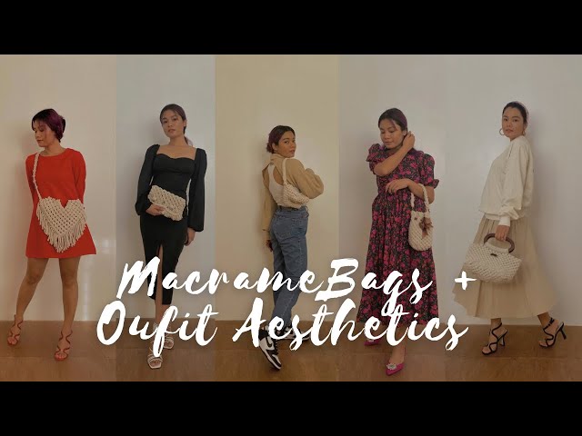 Habit Made Macrame Bags + Outfit Aesthetics | Outfit Ideas | DIY Bags | Macrame for Beginner