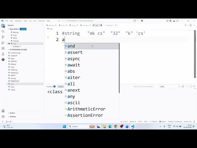 Python Strings | String Data Type in Python | Python Tutorial for Beginners | Tamil