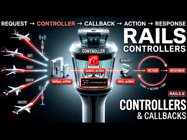 Rails Controllers & Callbacks Explained | Rails 8 | #viral #fyp #trending #explore #edit #education
