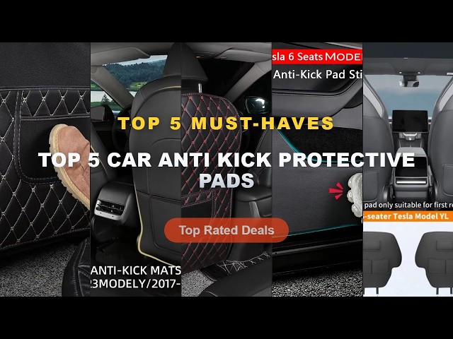 Cheap & Best Top 5 Car Anti Kick Protective Pads Unboxing & Review - Car Front Seat Anti Kick Pad Fo