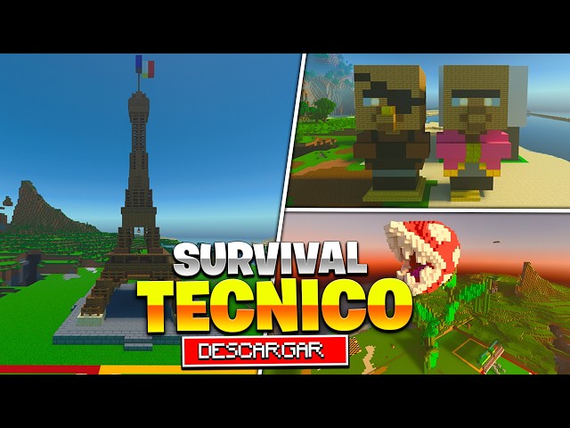 TECHNICAL SURVIVAL WITH ACHIEVEMENTS ENABLED FOR MINECRAFT BEDROCK 🔥