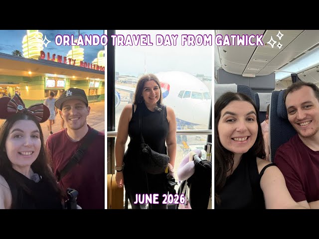 Orlando Travel Day! Friday PM Flight From Gatwick to MCO, Chickfila & Coldstone | DAY1 JUNE26