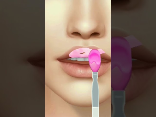 lips treatment 😮💥 #shorts #treatment #games #asmr