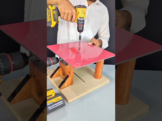 How to make a wood cutter from a cordless drill