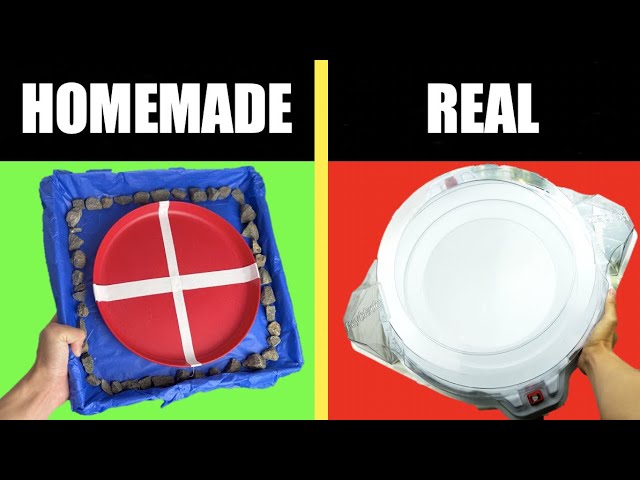 Making BEYBLADE STADIUMS At HOME!!