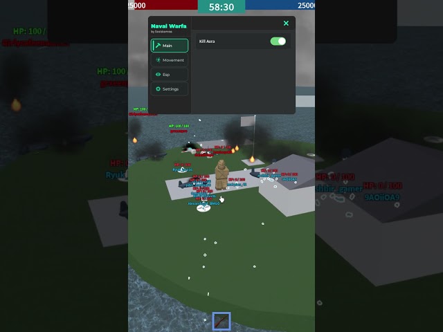 Naval Warfare Script | Kill Aura #roblox #sosiskomras