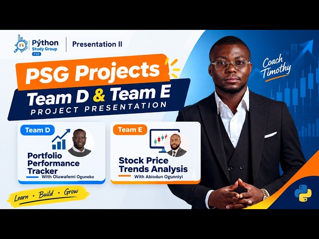 PSG Project Presentation - Team D (Portfolio Performance Tracker) & Team E (Stock Price Trends)