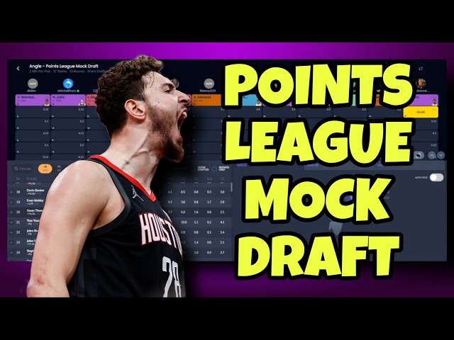 Points League Mock Draft: Key Strategy Difference and Points League Sleepers!
