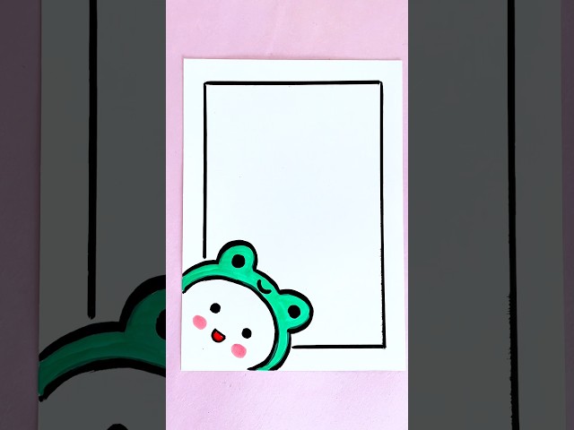Cute frontpage border design ideas for project easy and beautiful #art #shorts #drawing #satisfying
