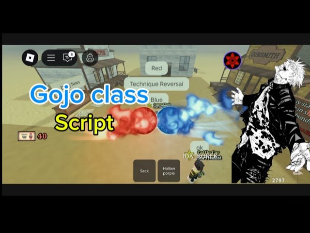 GOJO Class script | Dead Rails | Air weld + Hollow purple #roblox #delta