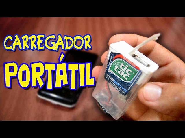 Como fazer um carregador portátil com uma caixinha de Tic Tac!