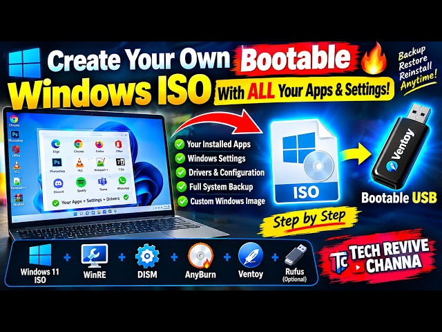 Create a Bootable Windows ISO With ALL Your Apps & Settings Included! 🔥