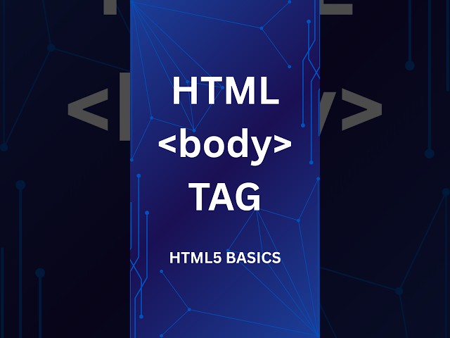What is the HTML Body Tag? | HTML Body Element Explained #shorts