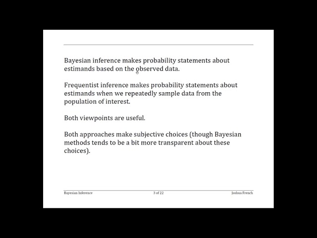 Bayesian statistics - Bayesian vs Frequentist statistics
