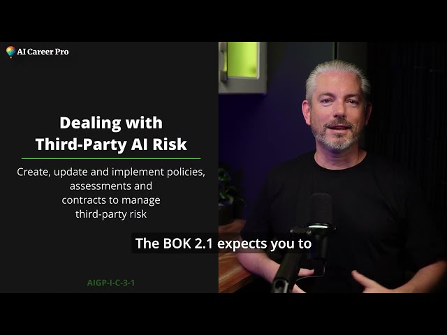 Third-party AI risk explained | AIGP Exam Prep (I.C.3.1)