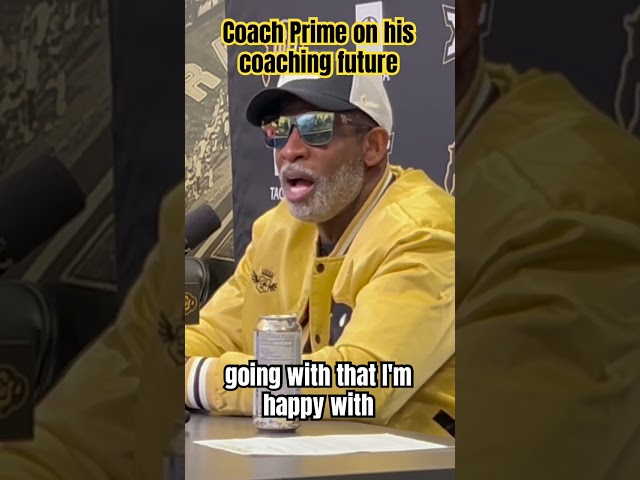 Coach Prime on his job status for future #cubuffs #football #coachprime #deionsanders #cfb