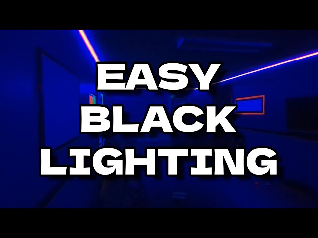 Easily Add Black Lights to Your Room!!