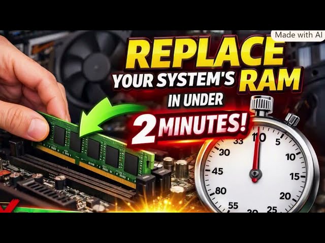 How to Replace Laptop RAM in UNDER 2 Minutes! (Step-by-Step Guide)