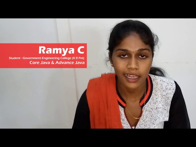 Best Java Training in Bangalore - Ramya - Zenrays