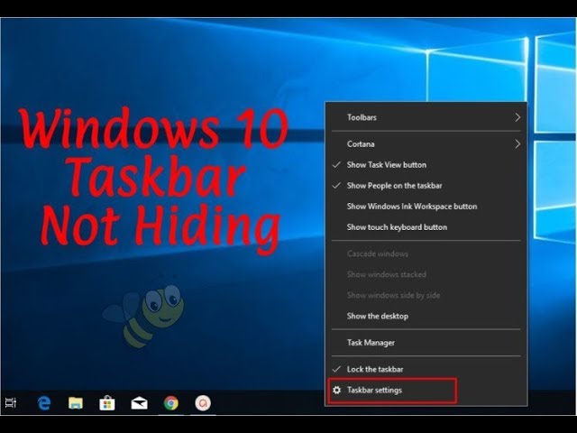*Fixed*: Windows 10 Taskbar Not Hiding