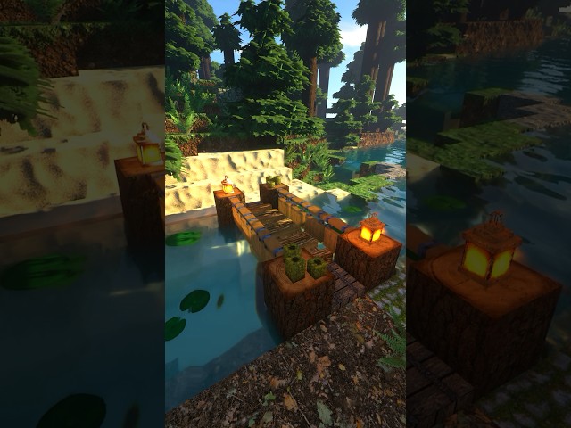 Minecraft bridge design #shorts