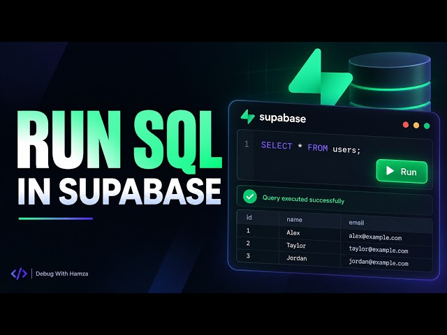 How to Run SQL in Supabase
