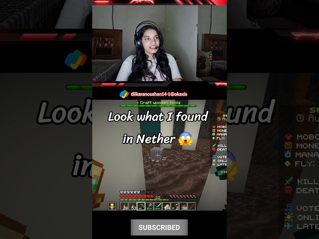 Found two Cute Ghasts in Nether in Minecraft Game 🎮 #gaming #minecraft #game #gameplay #reaction