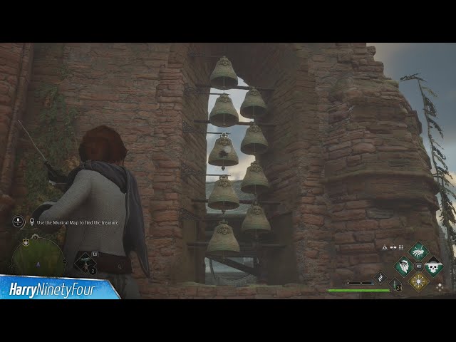 Hogwarts Legacy - Musical Map Treasure Location Guide (Solved by the Bell Side Quest)