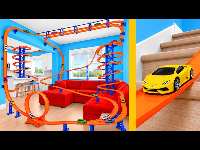 I Built A Giant Hot Wheels Track In My House