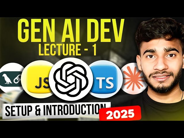 Lecture 01: GenAI Introduction for Node.js, OpenAI, LangChain, and TypeScript