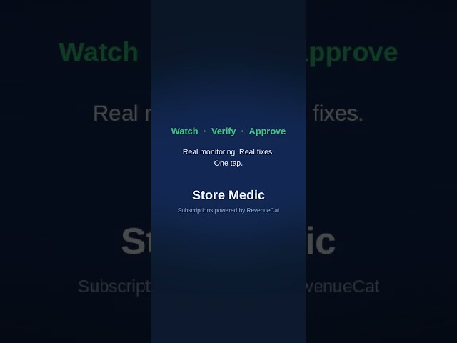 Store Medic — the AI agent that fixes your store while you sleep